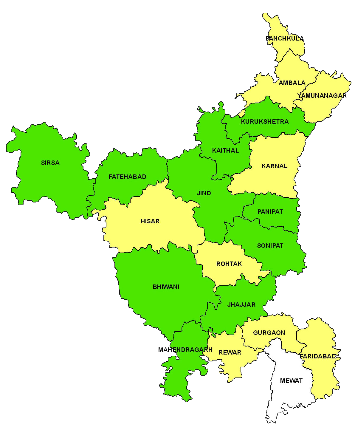 Haryana Map